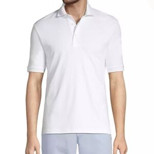 Lands' End Classic White Polo Shirt